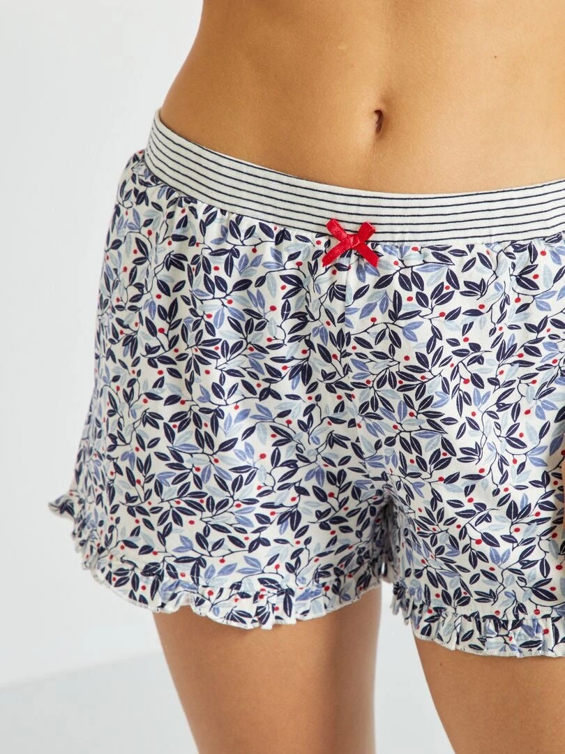 Conjunto De Pijama Corto - 2 Piezas - Azul Marino 6 Conjunto De Pijama Corto - 2 Piezas - Azul Marino - Imagen 4