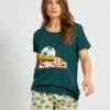 Conjunto De Pijama Corto - 2 Piezas - Verde 1 Conjunto De Pijama Corto - 2 Piezas - Verde -TrendyModa Ventas conjunto de pijama corto 2 piezas verde zt074 2 frb1