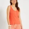 Conjunto De Pijama Corto Estampado - 2 Piezas - Naranja -TrendyModa Ventas conjunto de pijama corto estampado 2 piezas naranja ala57 3 frb1