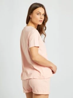 Conjunto De Pijama Corto 'Osos Amorosos' - 2 Piezas - Rosa -TrendyModa Ventas conjunto de pijama corto osos amorosos 2 piezas rosa zs752 1 frb2