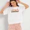 Conjunto De Pijama Corto 'Star Wars' - 2 Piezas - BLANCO -TrendyModa Ventas conjunto de pijama corto star wars 2 piezas blanco zs156 1 frb1