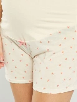 Conjunto De Pijama De Premamá - 2 Piezas - BEIGE -TrendyModa Ventas conjunto de pijama de premama 2 piezas beige ajl36 2 frb5