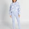 Conjunto De Pijama Jersey Con Capucha + Pantalón - 2 piezas - AZUL -TrendyModa Ventas conjunto de pijama jersey con capucha pantalon 2piezas azul ary37 2 frb1