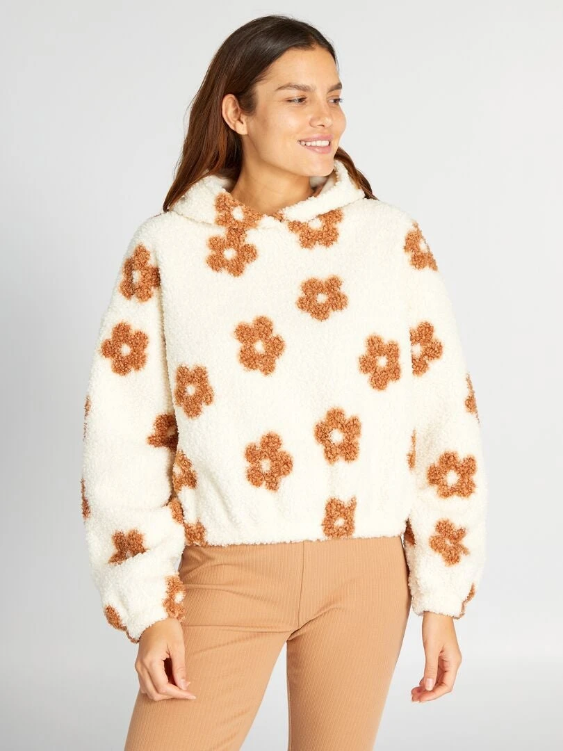 Conjunto De Pijama Jersey Con Capucha + Pantalón - 2 piezas - BLANCO 5 Conjunto De Pijama Jersey Con Capucha + Pantalón - 2 piezas - BLANCO - Imagen 4