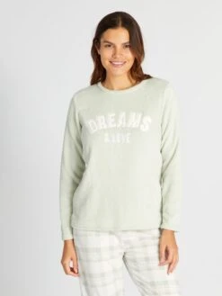 Conjunto De Pijama Polar - 2 piezas - SUEÑO -TrendyModa Ventas conjunto de pijama polar 2piezas sueno anp14 2 frb4