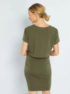 Conjunto De Premamá - 2 Piezas - KAKI -TrendyModa Ventas conjunto de premama 2 piezas kaki zn953 1 frb3