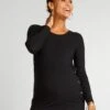 Conjunto De Premamá Con Camiseta + Pantalón De Canalé - Negro -TrendyModa Ventas conjunto de premama con camiseta pantalon de canale negro alh77 2 frb1