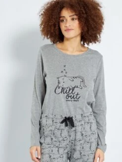 Conjunto De Punto - 2 Piezas - GRIS -TrendyModa Ventas conjunto de punto 2 piezas gris yj880 2 frb4