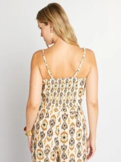 Crop Top De Tirantes Finos - AOP ETNIA -TrendyModa Ventas crop top de tirantes finos aop etnia azo79 1 frb3