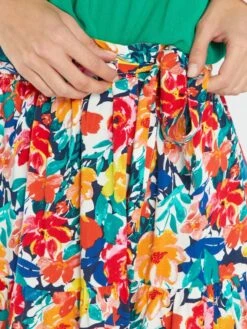 Falda Corta Con Cinturón Anudable 'JDY' - ROJO -TrendyModa Ventas falda corta con cinturon anudable jdy rojo ais72 4 frb3