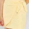 Falda Corta De Tweed - AMARILLO -TrendyModa Ventas falda corta de tweed amarillo atn75 1 frb1