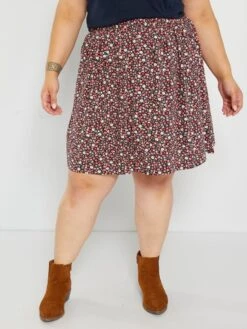 Falda Corta 'floral' - ROSA -TrendyModa Ventas falda corta floral rosa zo667 3 frb2