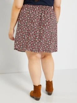 Falda Corta 'floral' - ROSA -TrendyModa Ventas falda corta floral rosa zo667 3 frb3