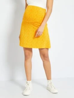 Falda Corta Premamá - AMARILLO