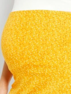 Falda Corta Premamá - AMARILLO -TrendyModa Ventas falda corta premama amarillo zm812 1 frb4