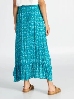 Falda Cruzada Anudada - AZUL -TrendyModa Ventas falda cruzada anudada azul ajm37 1 frb3