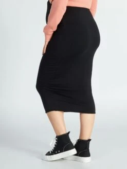 Falda De Tubo Con Motivo - Negro -TrendyModa Ventas falda de tubo con motivo negro ajo36 2 frb3