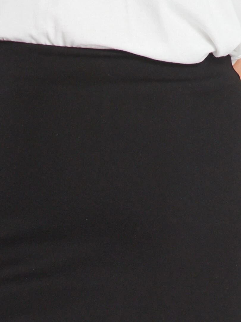 Falda De Tubo De Punto Milano - Negro 7 Falda De Tubo De Punto Milano - Negro - Imagen 5