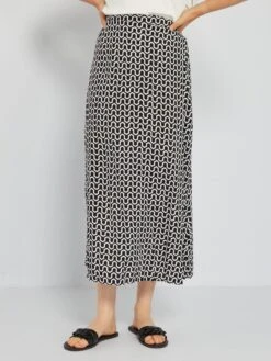 Falda Evasé Vaporosa Y Ligera - NEGRO 8 Falda Evasé Vaporosa Y Ligera - NEGRO -TrendyModa Ventas falda evase vaporosa y ligera negro aeb53 2 frb2