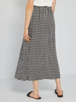 Falda Evasé Vaporosa Y Ligera - NEGRO 9 Falda Evasé Vaporosa Y Ligera - NEGRO -TrendyModa Ventas falda evase vaporosa y ligera negro aeb53 2 frb3