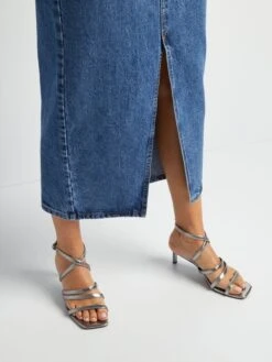 Falda Larga Vaquera - AZUL -TrendyModa Ventas falda larga vaquera azul awd04 1 frb6