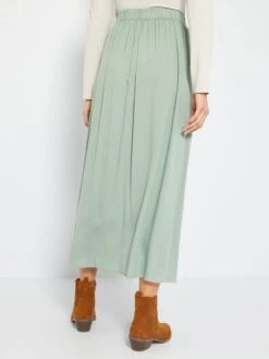 Falda Larga - VERDE -TrendyModa Ventas falda larga verde zk453 1 frb3