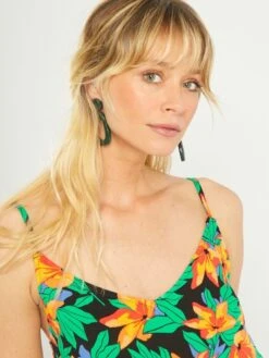 Falda Midi Con Estampado - NEGRO 8 Falda Midi Con Estampado - NEGRO -TrendyModa Ventas falda midi con estampado negro acj39 1 frb3