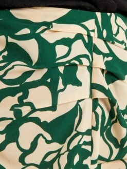 Falda Midi Con Estampado - VERDE -TrendyModa Ventas falda midi con estampado verde aiu03 1 frb4