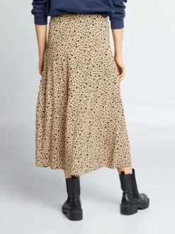 Falda Midi De Punto De Crepé - FXPOIBEIG 7 Falda Midi De Punto De Crepé - FXPOIBEIG -TrendyModa Ventas falda midi de punto de crepe fxpoibeig adv71 5 frb3