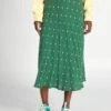 Falda Midi De Punto De Crepé - GREENDOTB8 -TrendyModa Ventas falda midi de punto de crepe greendotb8 adv71 2 frb1