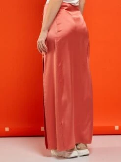 Falda Midi De Raso - NARANJA 8 Falda Midi De Raso - NARANJA -TrendyModa Ventas falda midi de raso naranja ack07 1 frb3