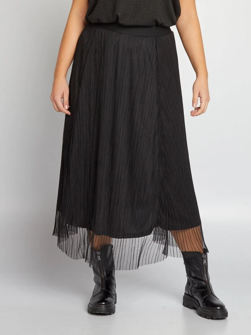 Falda Midi De Tul 'Only Carmakoma' - NEGRO 1 4 Falda Midi De Tul 'Only Carmakoma' - NEGRO 1 - Imagen 2