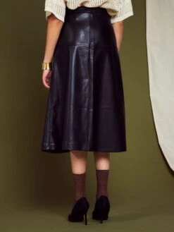 Falda Midi Evasé - Negro -TrendyModa Ventas falda midi evase negro aeb14 1 frb5