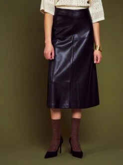 Falda Midi Evasé - Negro -TrendyModa Ventas falda midi evase negro aeb14 1 frb6