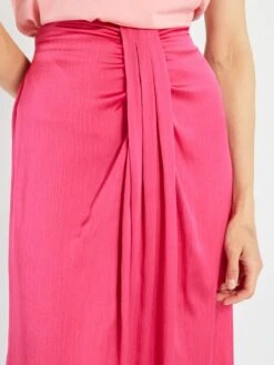 Falda Midi Lisa - ROSA -TrendyModa Ventas falda midi lisa rosa ato03 2 frb4