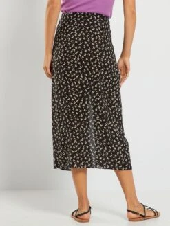 Falda Midi - NEGRO -TrendyModa Ventas falda midi negro ann14 1 frb3