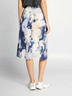 Falda Midi Tie-dye - AZUL 8 Falda Midi Tie-dye - AZUL -TrendyModa Ventas falda midi tie dye azul azz57 1 frb3