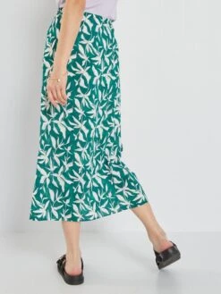 Falda Midi - VERDE -TrendyModa Ventas falda midi verde ann14 3 frb3