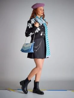 Falda Plisada De Talle Alto - NEGROP3 -TrendyModa Ventas falda plisada de talle alto negrop3 ady55 2 frb2