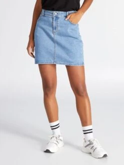 Falda Vaquera Corta - AZUL -TrendyModa Ventas falda vaquera corta azul xb225 2 frb3