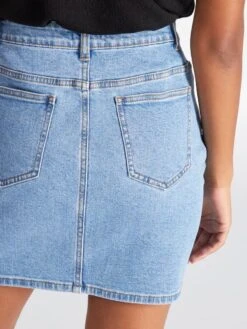 Falda Vaquera Corta - AZUL -TrendyModa Ventas falda vaquera corta azul xb225 2 frb6