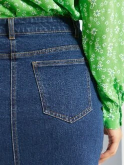 Falda Vaquera De Tubo - AZUL -TrendyModa Ventas falda vaquera de tubo azul yx782 1 frb5