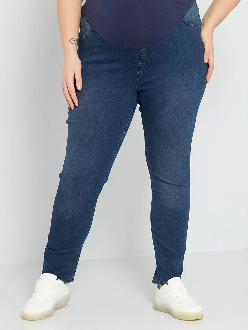 Jegging De Premamá - Azul Negro 3 Jegging De Premamá - Azul Negro