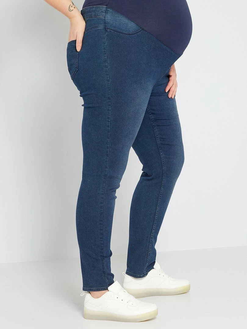 Jegging De Premamá - Azul Negro 6 Jegging De Premamá - Azul Negro - Imagen 4