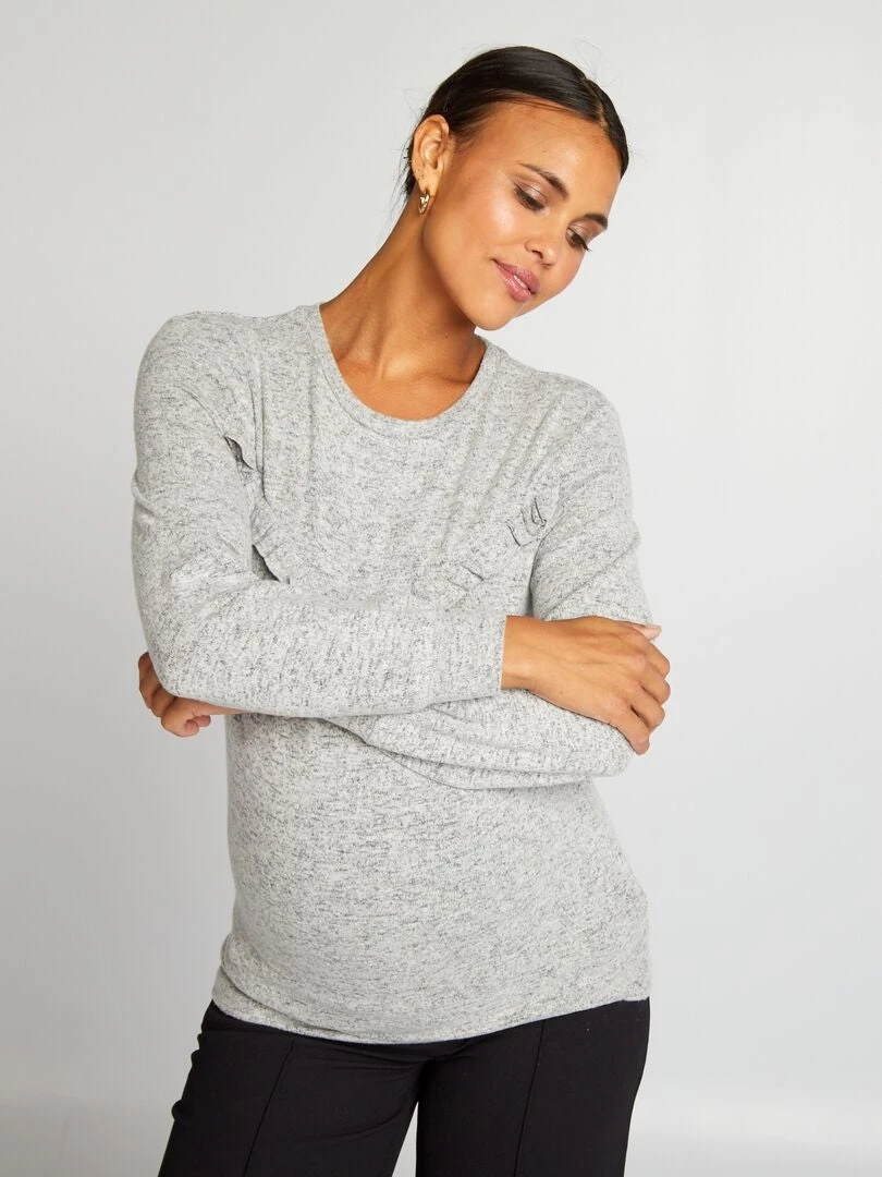 Jersey De Lactancia - GRIS 3 Jersey De Lactancia - GRIS