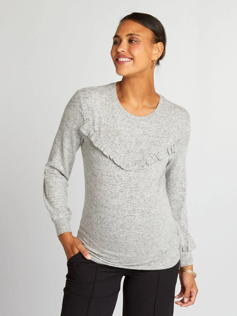 Jersey De Lactancia - GRIS 6 Jersey De Lactancia - GRIS - Imagen 4