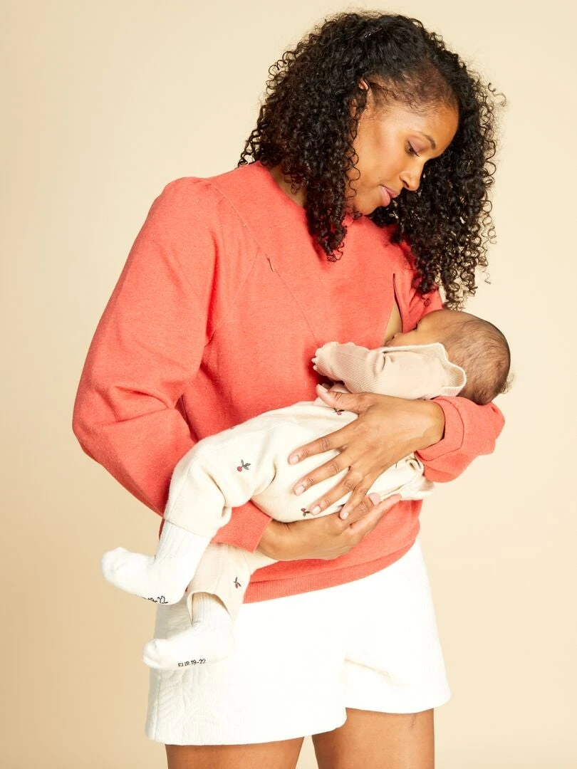 Jersey De Lactancia - Rojo Frambuesa 3 Jersey De Lactancia - Rojo Frambuesa