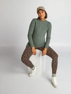 Jersey Premamá Calado - Verde Gris