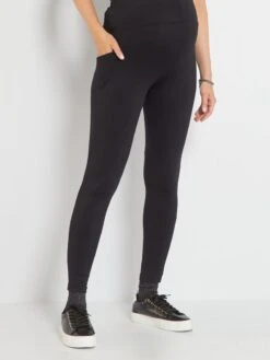 Legging Deportivo Premamá - Negro -TrendyModa Ventas legging deportivo premama negro ze397 1 frb3