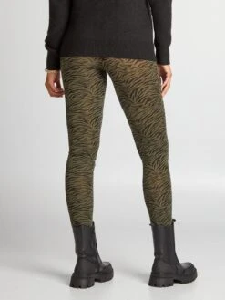 Legging Premamá Estampado De Material Ultrasuave - KAKI -TrendyModa Ventas legging premama estampado de material ultrasuave kaki ajo45 2 frb3